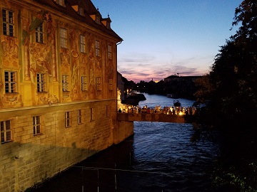 Bamberg Town Hall at Night