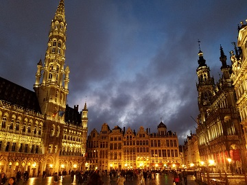 Brussels Grand Place at Night